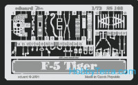 Photo-etched set 1/72 F-5E Tiger, for Italeri kit