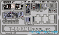 Photo-etched set 1/72 C-130H Hercules  interior, for Italeri kit