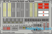 Photo-etched set 1/35 WWII German uniform insignia and medals