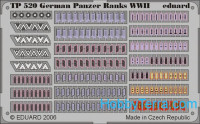 Photo-etched set 1/35 WWII German panzer ranks