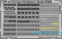 Photo-etched set 1/35 WWII German SS infantry ranks