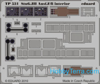 Photo-etched set 1/35 StuG III Ausf.F/8 interior, for Dragon 6644 kit