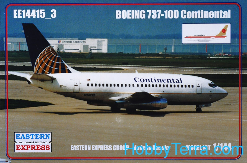 航空機1：144スケールボーイング737-100コンチネンタル Eastern Express 14415-3 HobbyTerra.com