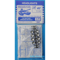 Headlights for military armored models, 16 pcs