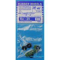 Rubber wheels 1/72 for Su-25