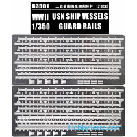 Great Wall Hobby  R3501 Photo-etched set 1/350 for WWII U.S.Navy Vessels Guard Rails