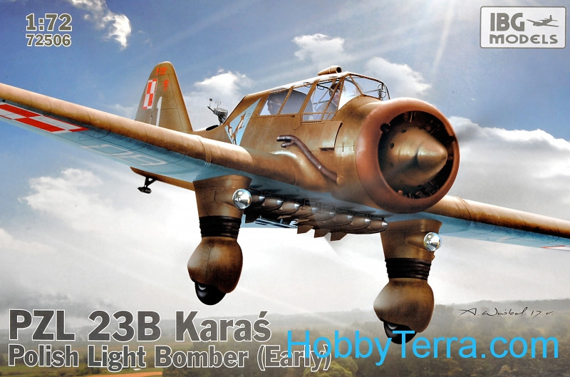 PZL.23B Karas, Early. Polish Light Bomber IBG Models 72506 HobbyTerra.com