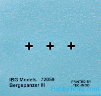 IBG Models  72059 Bergepanzer III German armored recovery vehicle, easy assembly