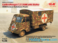 Lastkraftwagen 3.5 t AHN with shelter, WWII German ambulance