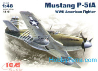 Mustang P-51A WW II American fighter