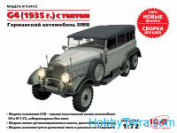 WWII German staff car G4,1935 production (snap fit)