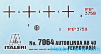 Italeri  7064 Autoblinda AB 40 "Ferroviaria"