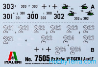 Italeri  7505 Pz.Kpfw.VI Tiger I Ausf.E, 2 kits