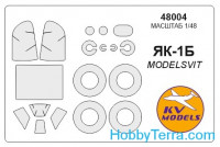 Mask 1/48 for Yak-1B + wheels masks, for Modelsvit kit