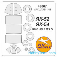 Mask 1/48 for Yak-52 + wheels, for ARK Models kit