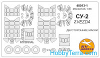 Mask 1/48 for Su-2 and wheels masks, for Zvezda kit