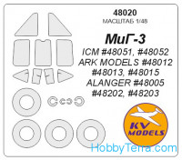 Mask 1/48 for MIG-3, for ARK Models kit