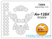 Mask 1/72 for Antonov An-12, for Roden kit