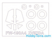Mask 1/72 for Fw-190A4 and wheels masks, for Zvezda kit