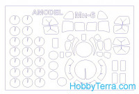 Mask 1/72 for Mil Mi-6, for Amodel kit