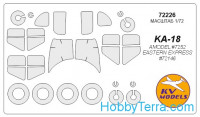 Mask 1/72 for Kamov Ka-18, for Amodel kit