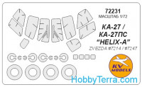 Mask 1/72 for Kamov Ka-27, for Zvezda kit