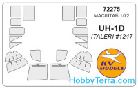 Mask 1/72 for UH-1D, for Italeri kit