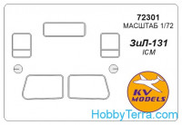 Mask 1/72 for Zil-131, for ICM kit