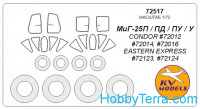 Mask 1/72 for MIG-25P/PD/PU/U and wheels masks, for Condor kit