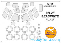 Mask 1/72 for Kaman SH-2F SeaSprite and wheels masks, for Fujimi kit