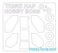 Mask 1/72 for Tigre Hap and wheels masks, for Hobby Boss kit