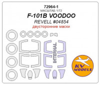 Mask 1/72 for F-101B VOODOO (Double sided) + wheels masks (Revell)