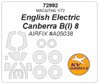 Mask 1/72 for English Electric Canberra B(I) 8 + wheels masks (AirFix)