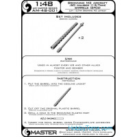 Master  48-001 Browning M2 aircraft .50 caliber (12.7mm) barrels (2pcs)