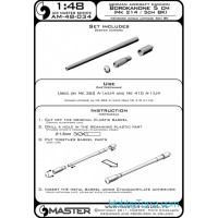 Master  48-034 German cannon Bordkanone 5cm (Mk 214 / 5cm BK)