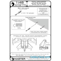 Master  48-113 Static dischargers - type used on modern Sukhoi jets (Su-27, Su-30, Su-33, Su-34)