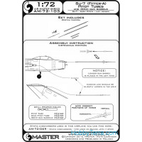 Master  72-103 Su-7 (Fitter-A) - Pitot Tubes and 30mm gun barrels