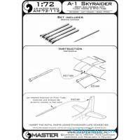 Master  72-112 A-1 Skyraider - 20mm cannon barrels with flash hiders and Pitot Tube