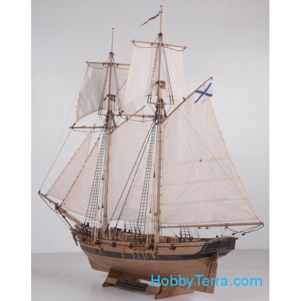 スクーナー「ポロツク」、1788年、木製キット（プラスボート） Master