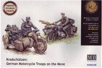 Kradschutzen: German motorcycle troops on the move