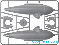 Micro-Mir  35-005 German midget submarine 'Delphin-1', clear half of hull, limited edition