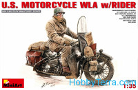 U.S.Motorcycle WLA with rider