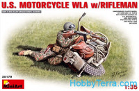 U.S.Motorcycle WLA with Rifleman
