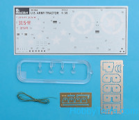 Miniart  35184 U.S. Army tractor w/Angled dozer blade