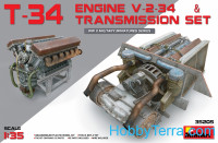 T-34 Engine V-2-34 and transmission set