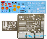 Miniart  37018 T-55 tank, model 1963. Interior kit