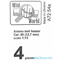 Mini World  7254a Ammo belts feader Cal .50 (12,7mm) (4 pcs)