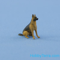 Resin figure of German shepherd (Dog)