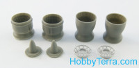 Exhaust nozzles for Su-27