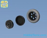 Northstar Models  48122-a Wheels set 1/48 for Focke-Wulf 190 A/F/G early (with hole) disk with early main tire (tread)